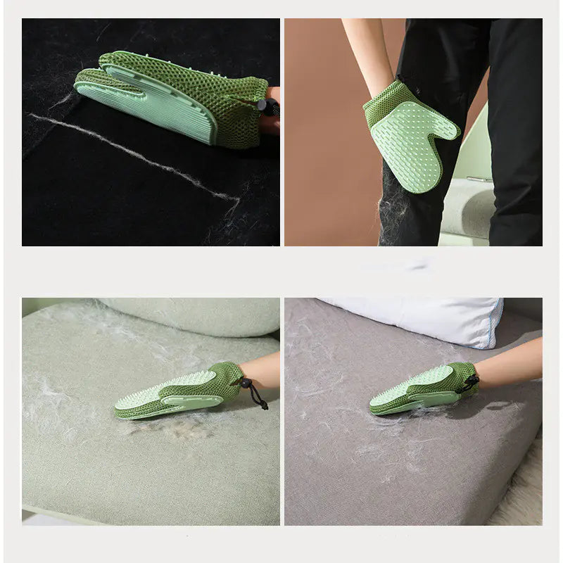 SilkyPet Massage & Hair Removal Gloves